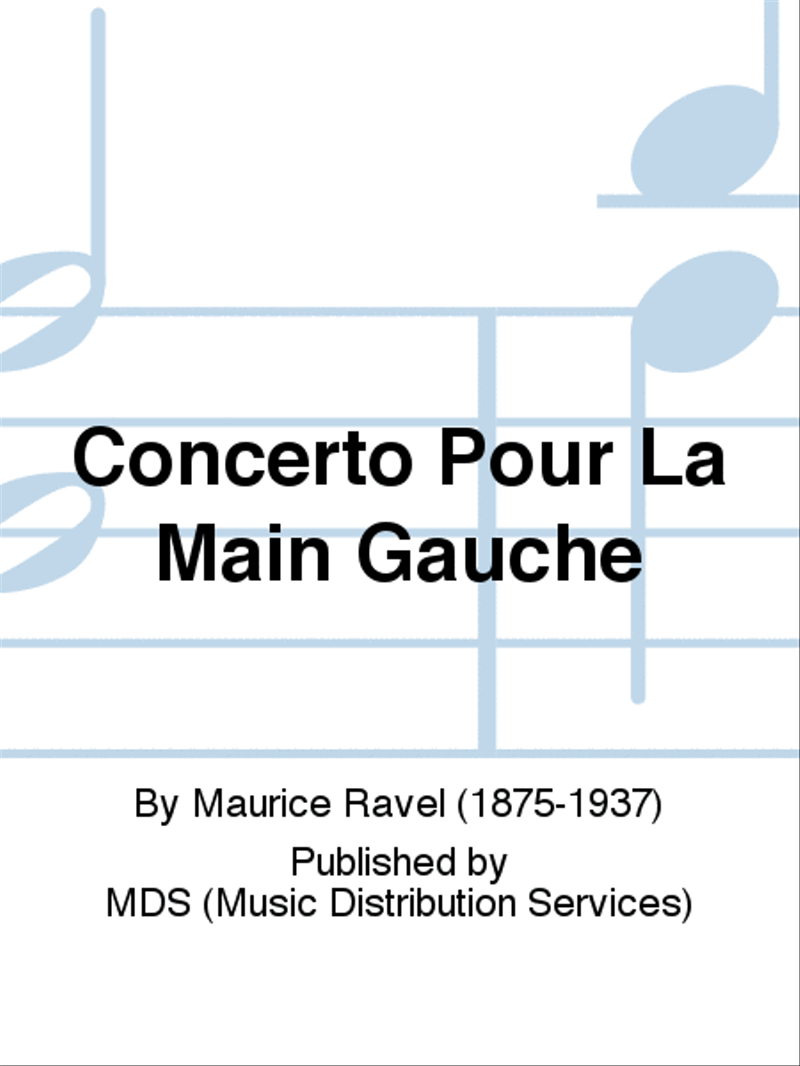 Concerto pour la main gauche Piano Solo scores gallery preview page 1