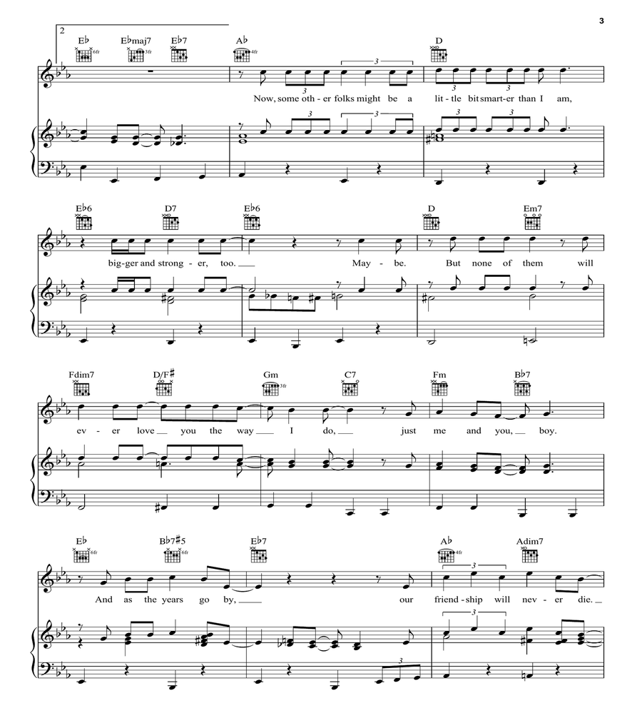 You've Got A Friend In Me (from Toy Story) Guitar scores gallery preview page 3