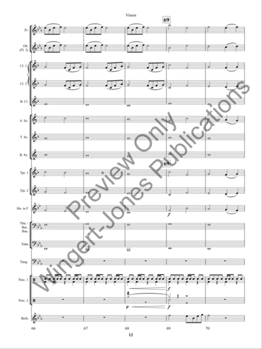 Vision Concert Band scores gallery preview page 16
