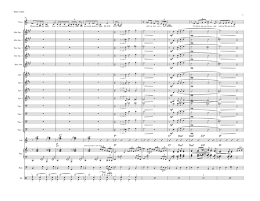 Black Coffee Jazz Ensemble scores gallery preview page 5