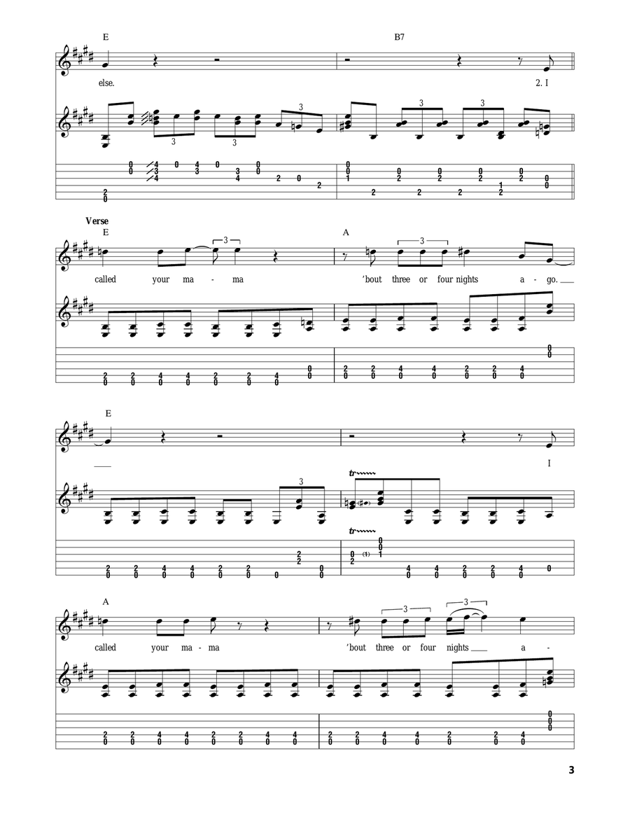 Before You Accuse Me (Take A Look At Yourself) Acoustic Guitar scores gallery preview page 3