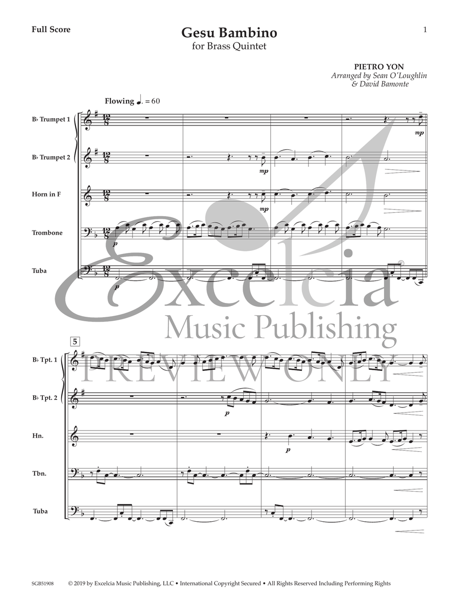 Gesu Bambino Horn scores gallery preview page 2