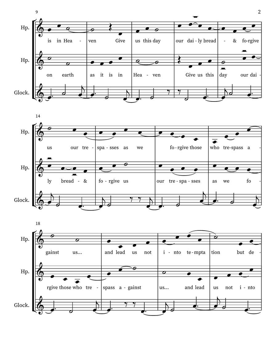 Prayer 1 Prayer 1 Small Ensemble scores gallery preview page 2