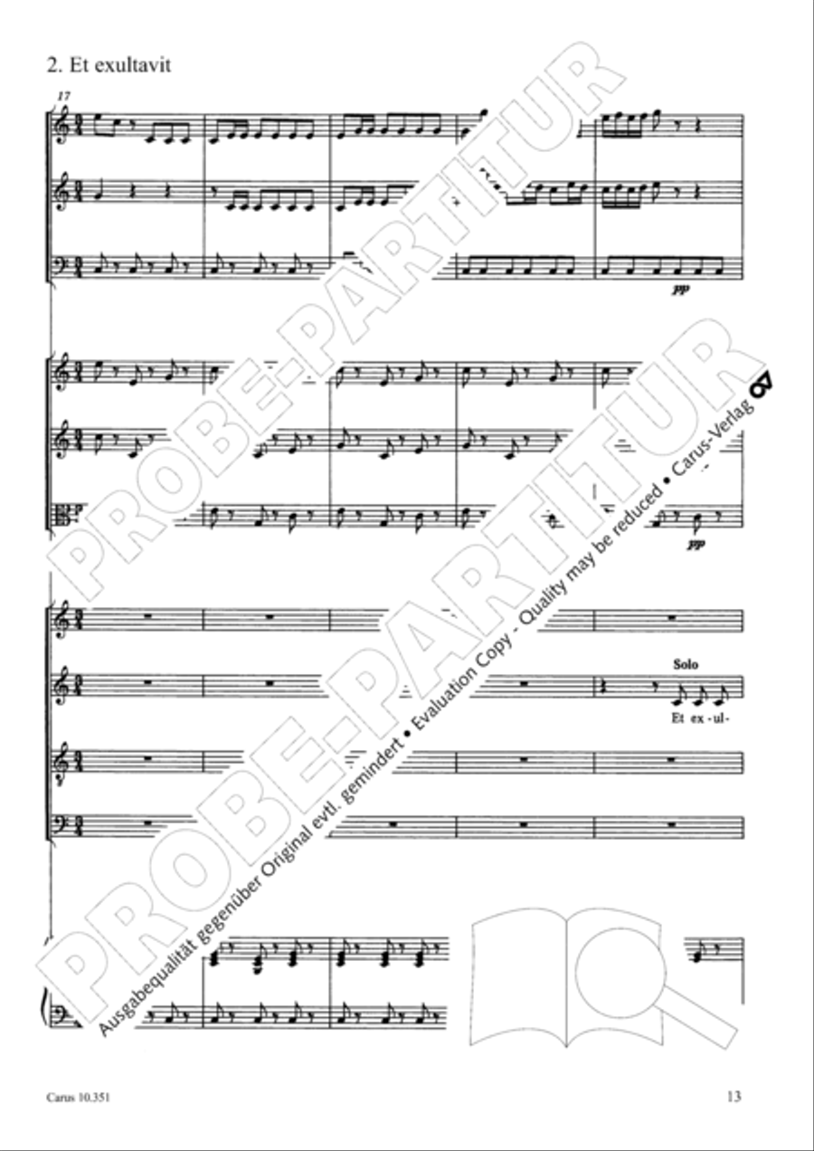 Magnificat Magnificat 4-Part scores gallery preview page 14
