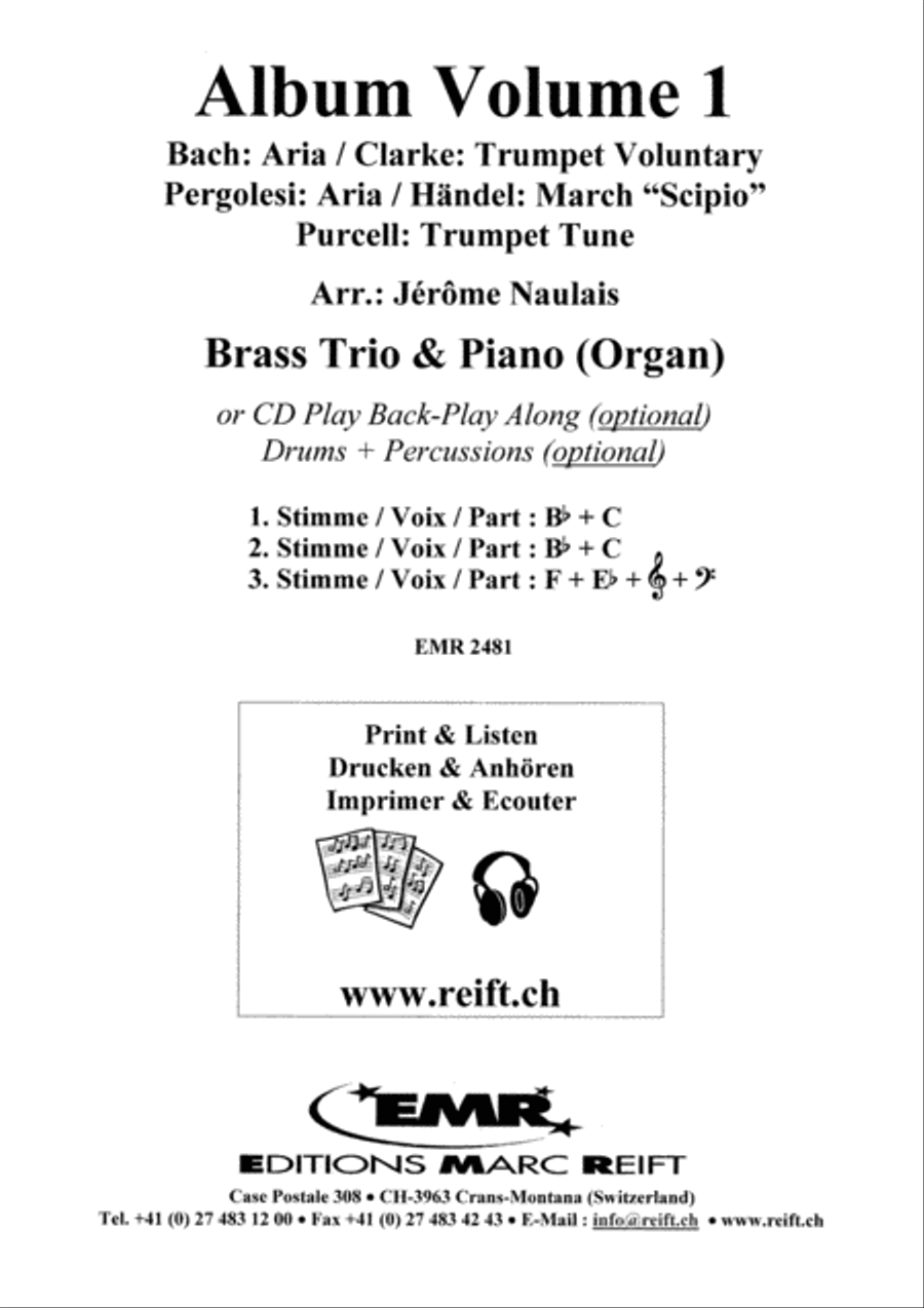 Album Volume 1 Brass Trio scores gallery preview page 2