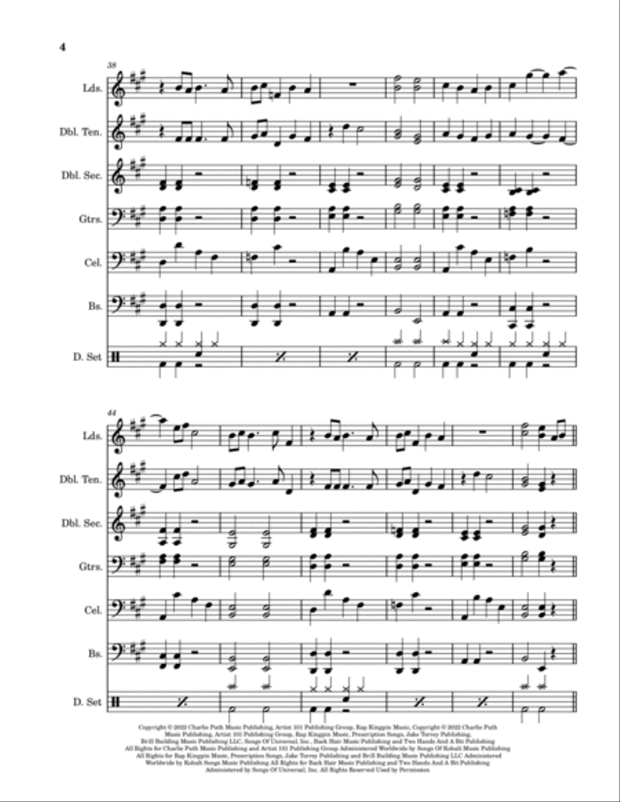 I Don't Think That I Like Her Steel Drum Band scores gallery preview page 4
