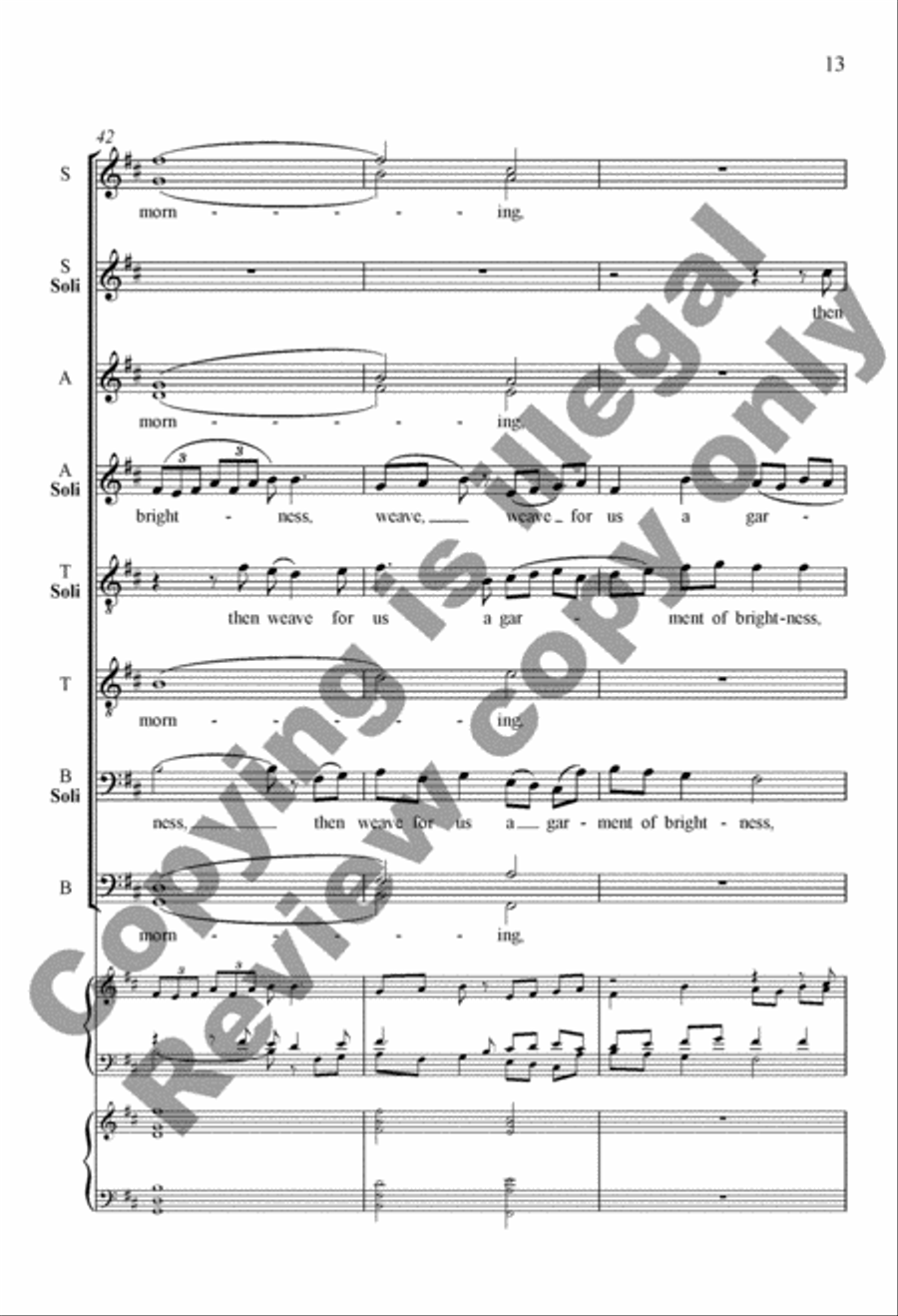 Song of the Sky Loom Song of the Sky Loom Divisi scores gallery preview page 13