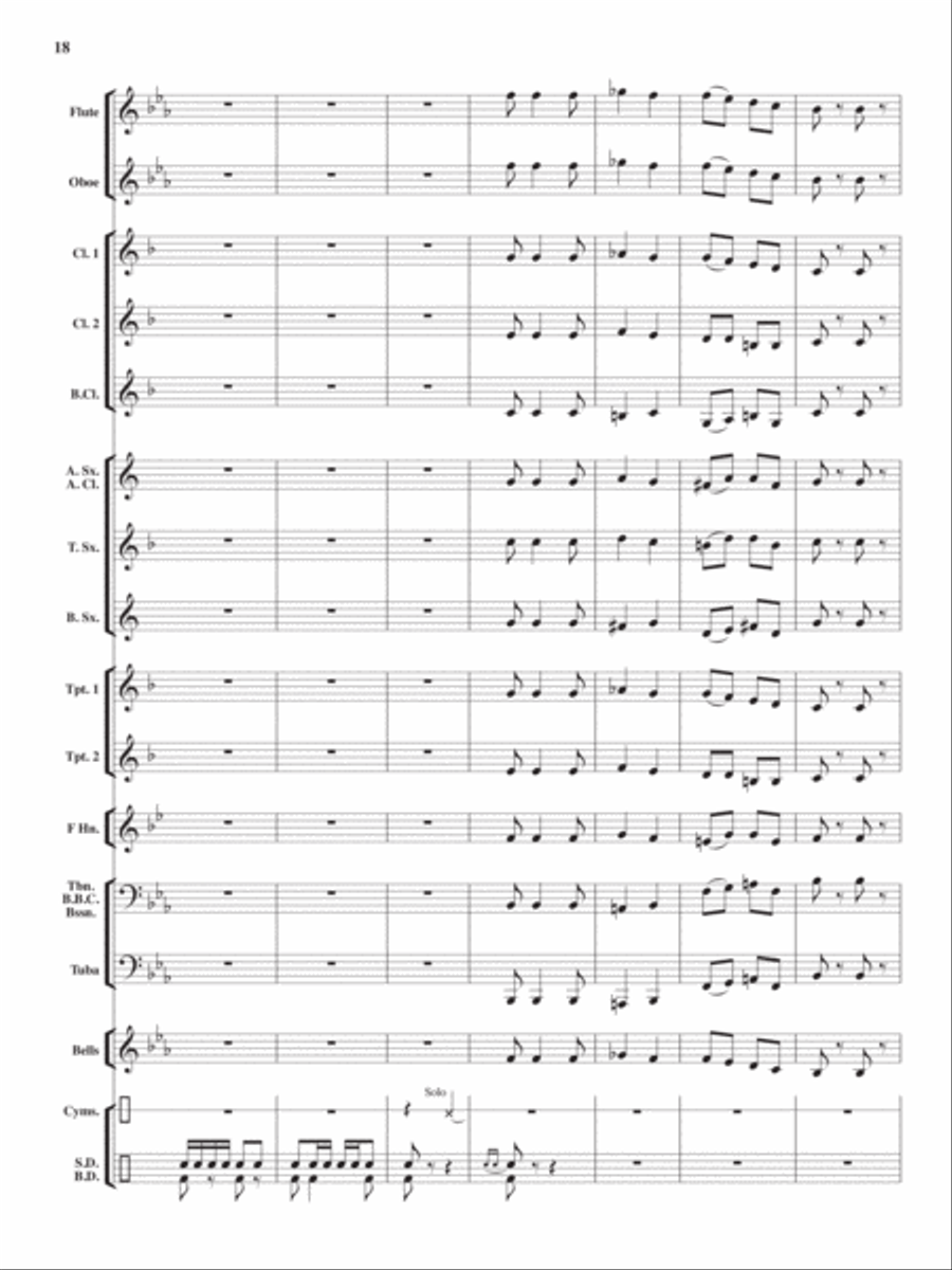 Heroes On Parade Heroes On Parade Concert Band scores gallery preview page 17