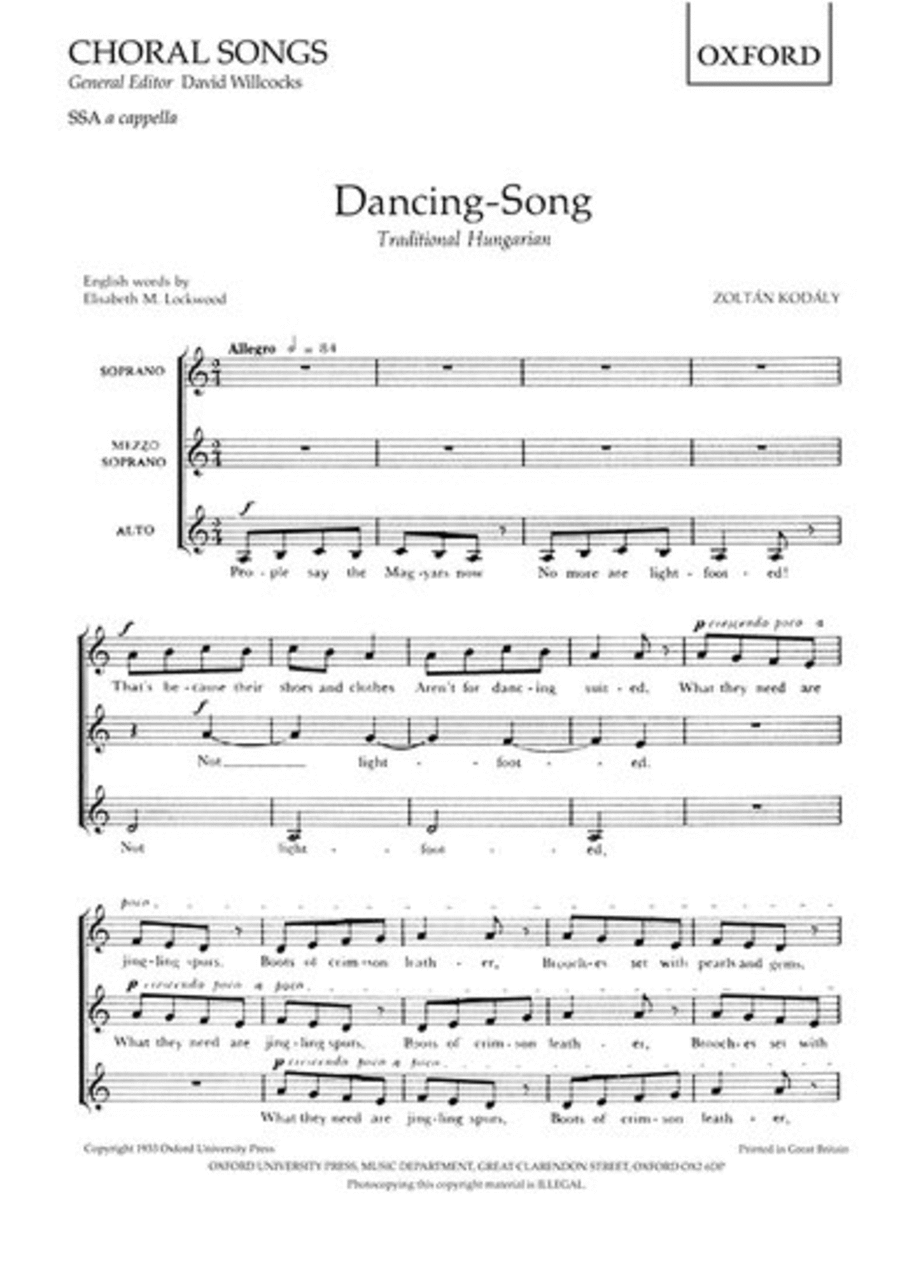 Dancing-Song Dancing-Song SSA scores gallery preview page 1