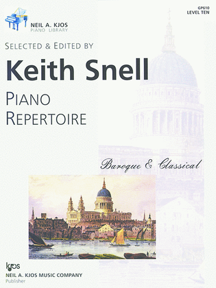 Book cover for Piano Repertoire: Baroque/Classical Level 10