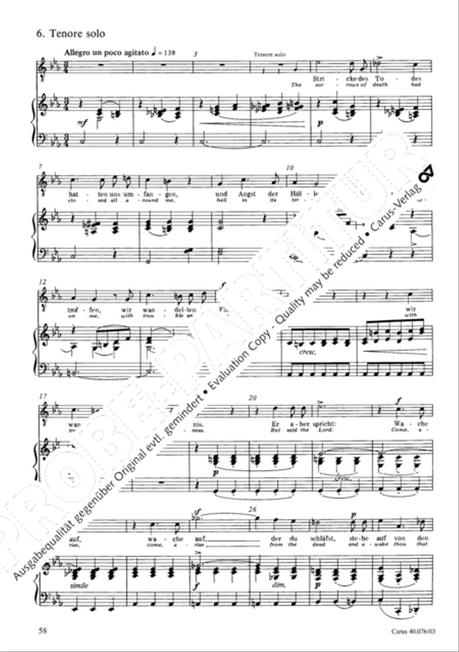 Hymn of Praise, MWV A 18 SSAATB scores gallery preview page 59