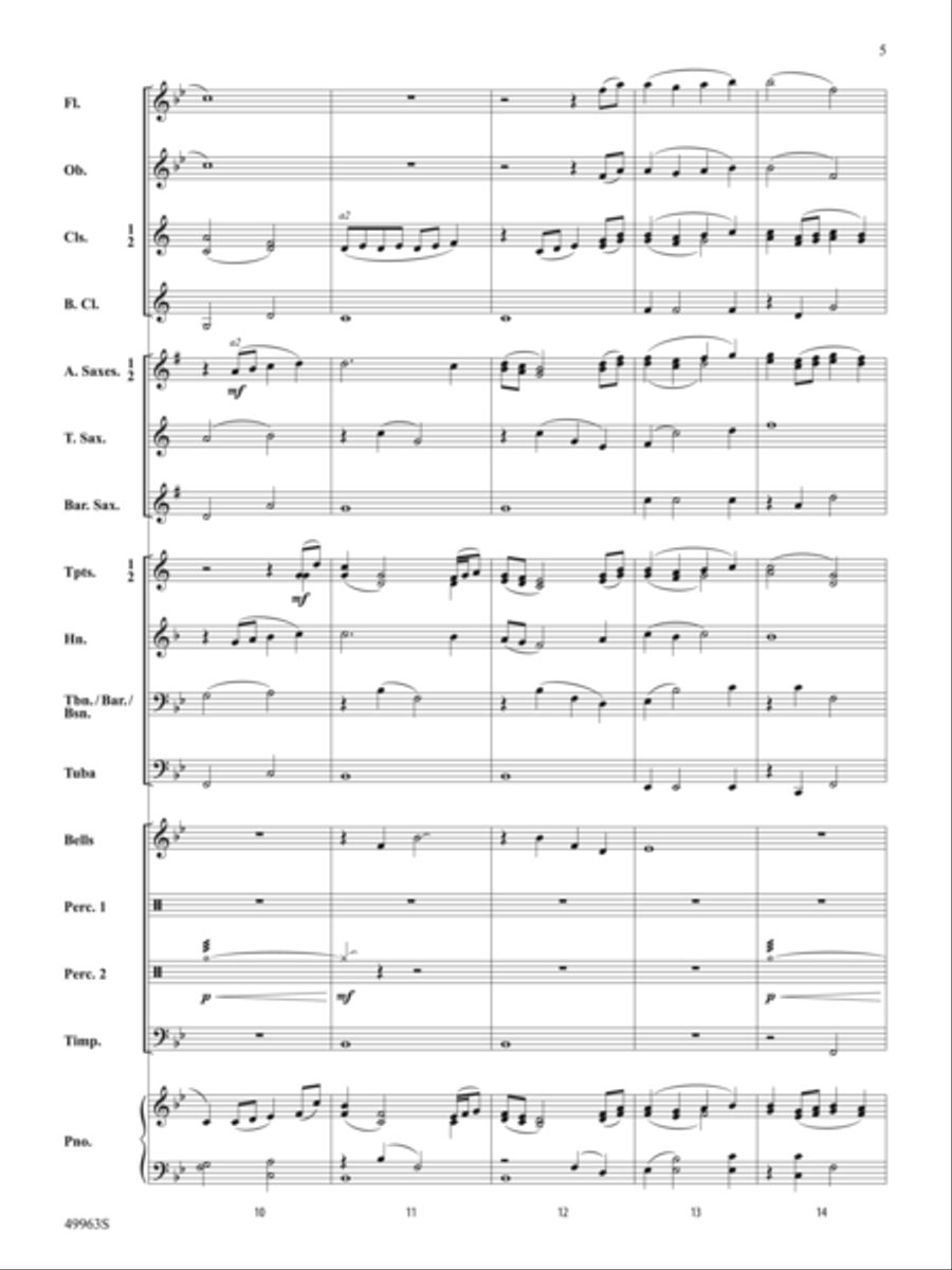 Among the Stars, You'll Shine: Score Concert Band scores gallery preview page 5