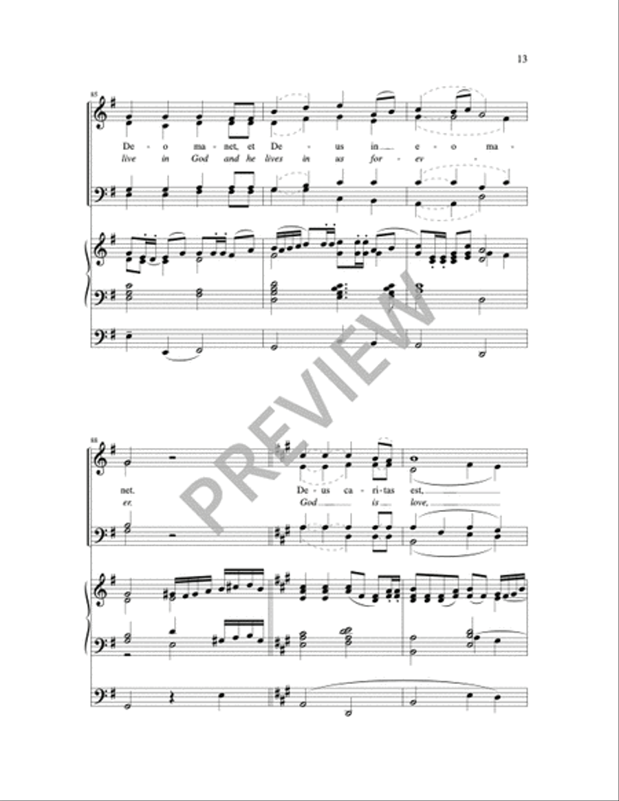 Deus Caritas Est 4-Part scores gallery preview page 5