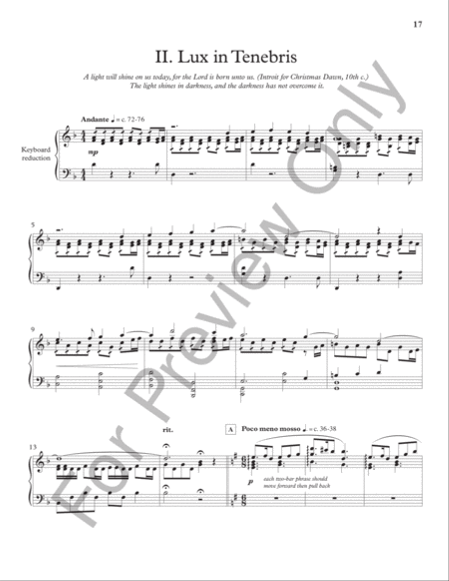 LUX: The Dawn From On High (Vocal Score) Choir scores gallery preview page 17