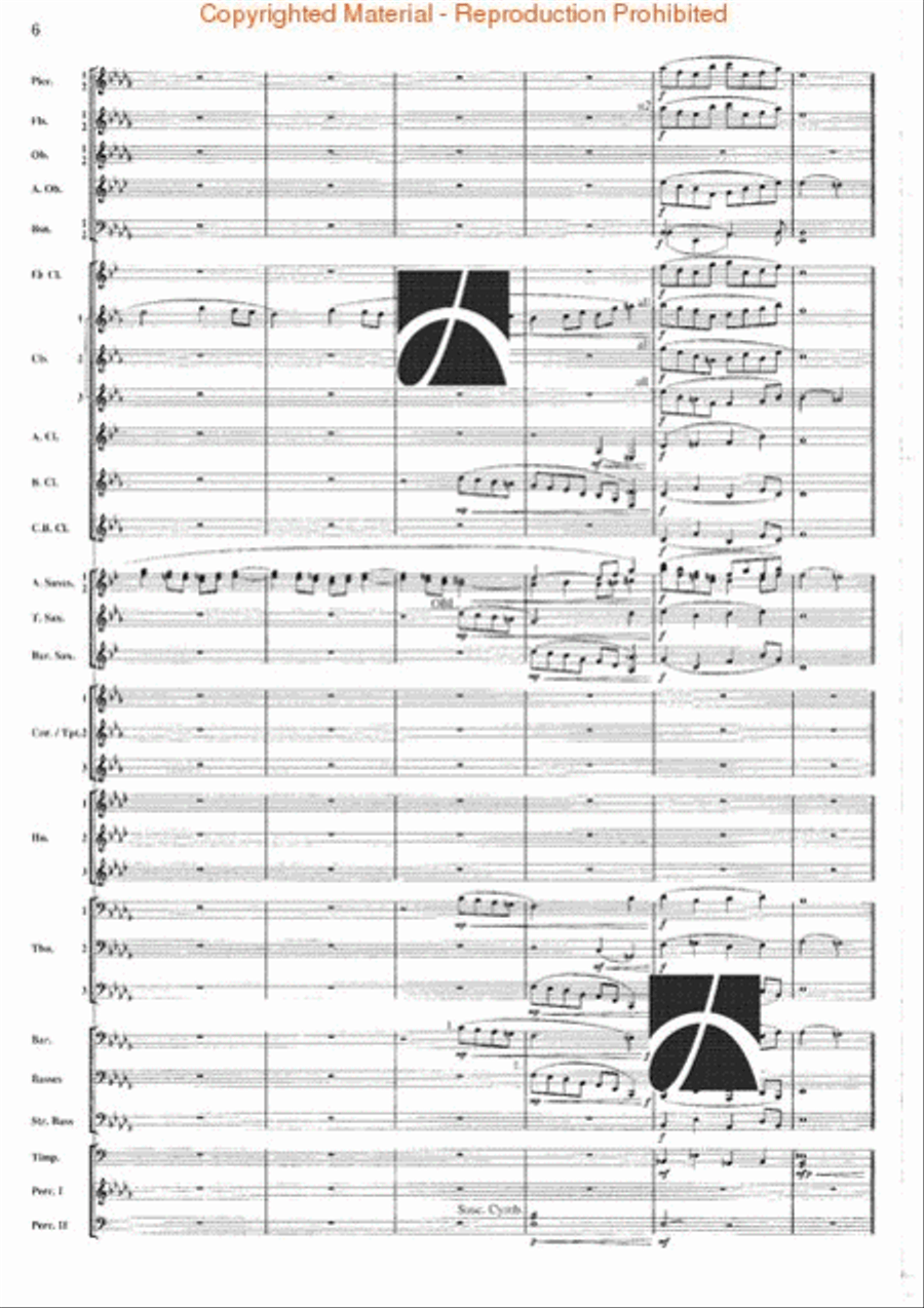 Canterbury Chorale Concert Band scores gallery preview page 6