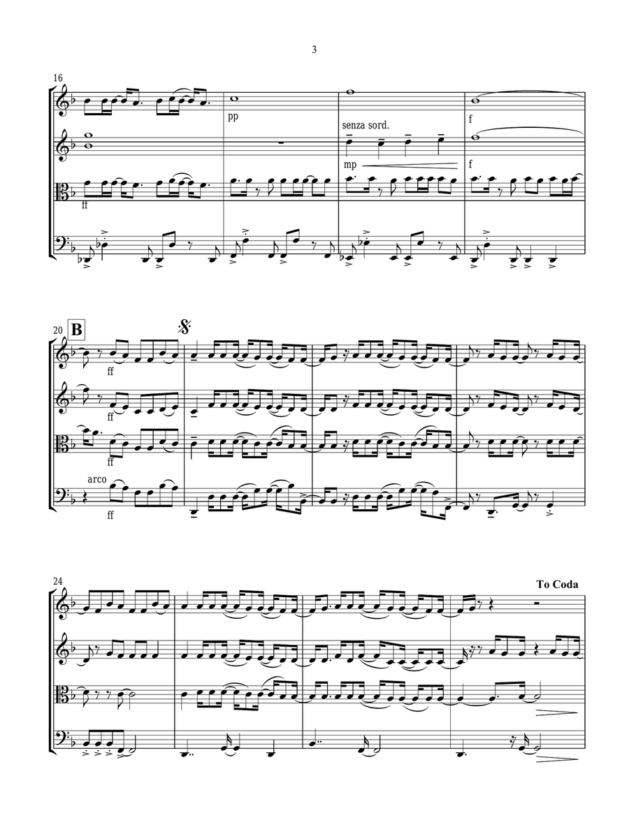 Unwritten String Quartet scores gallery preview page 3