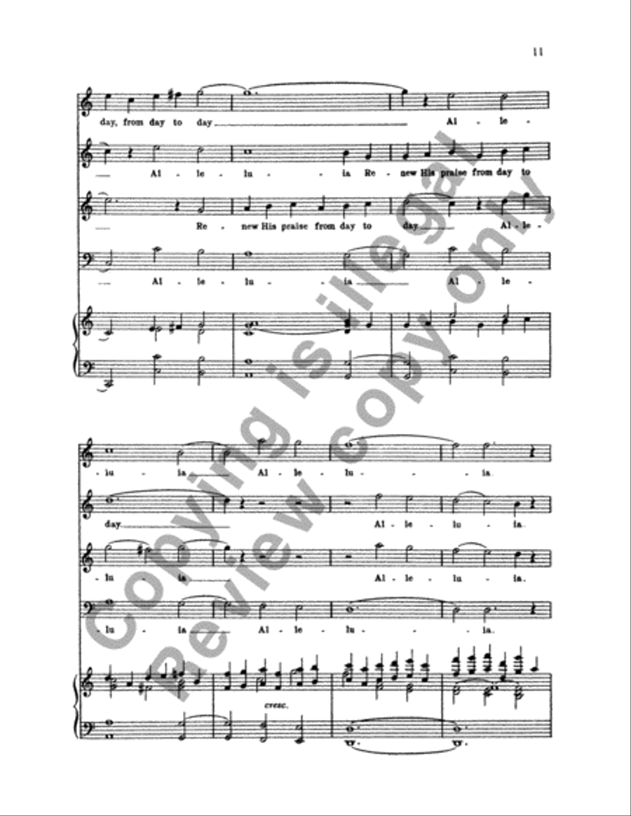 Psalm 148: Lord, Who Hast Made Us (Organ/Vocal Score) 4-Part scores gallery preview page 20