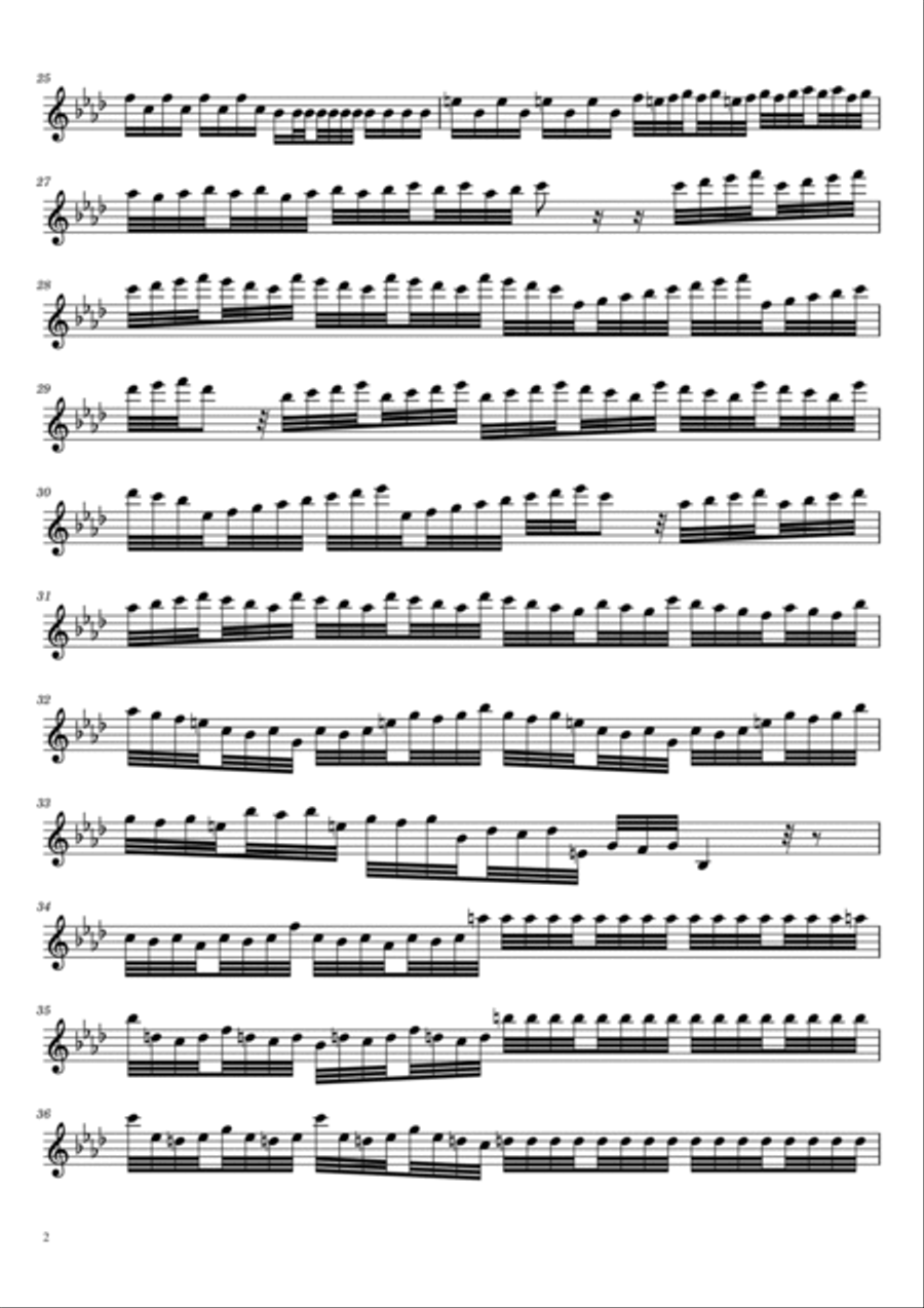Four seasons- winter first movement Violin solo Violin Solo scores gallery preview page 2