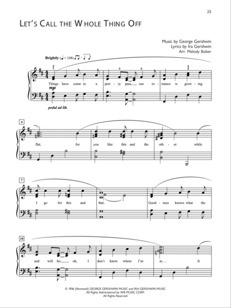 Popular Performer -- Gershwin Piano Solo scores gallery preview page 2