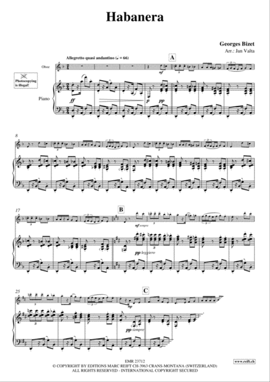 Habanera Piano Accompaniment scores gallery preview page 3