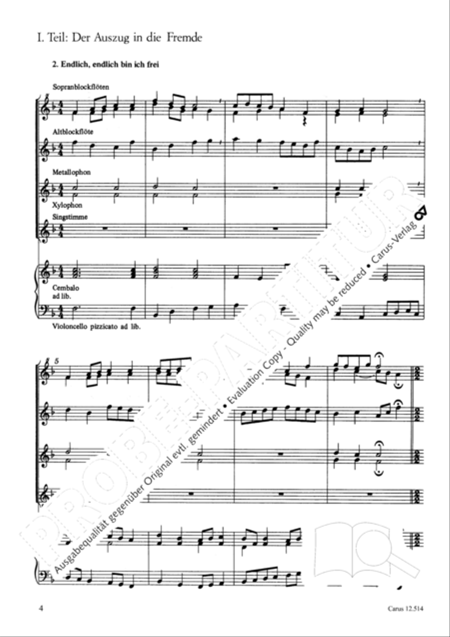 Der Sohn, der wieder heimkehrte 2-Part scores gallery preview page 5