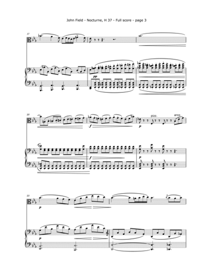 Field, John - Nocturne, H 37 (Arranged for Viola and Piano) image number null