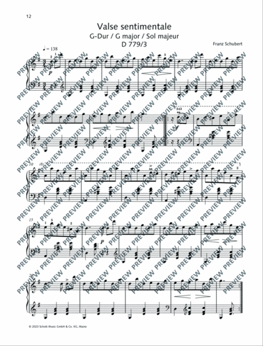 Best of Schubert Piano Solo scores gallery preview page 13