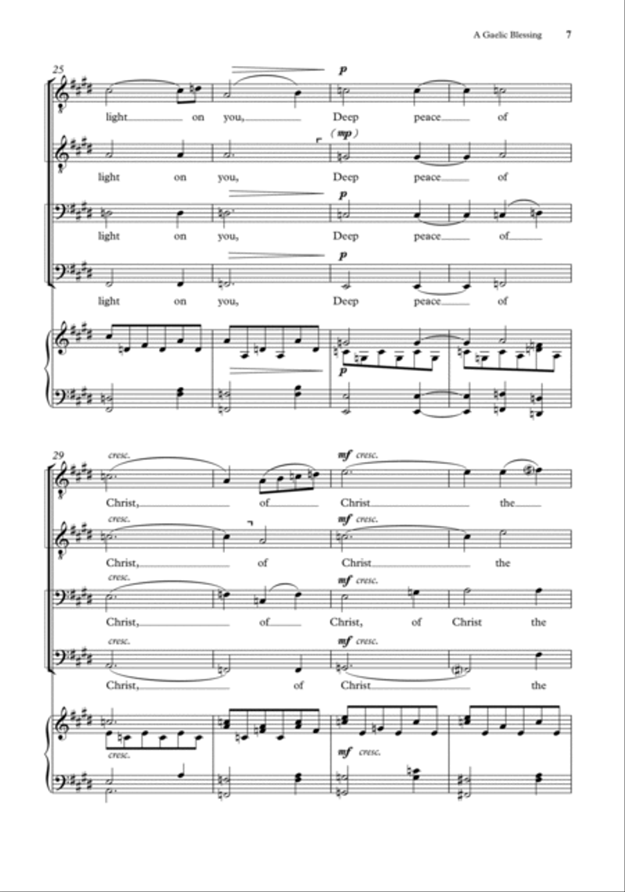 John Rutter Choral Works for TTBB choirs TTBB scores gallery preview page 4
