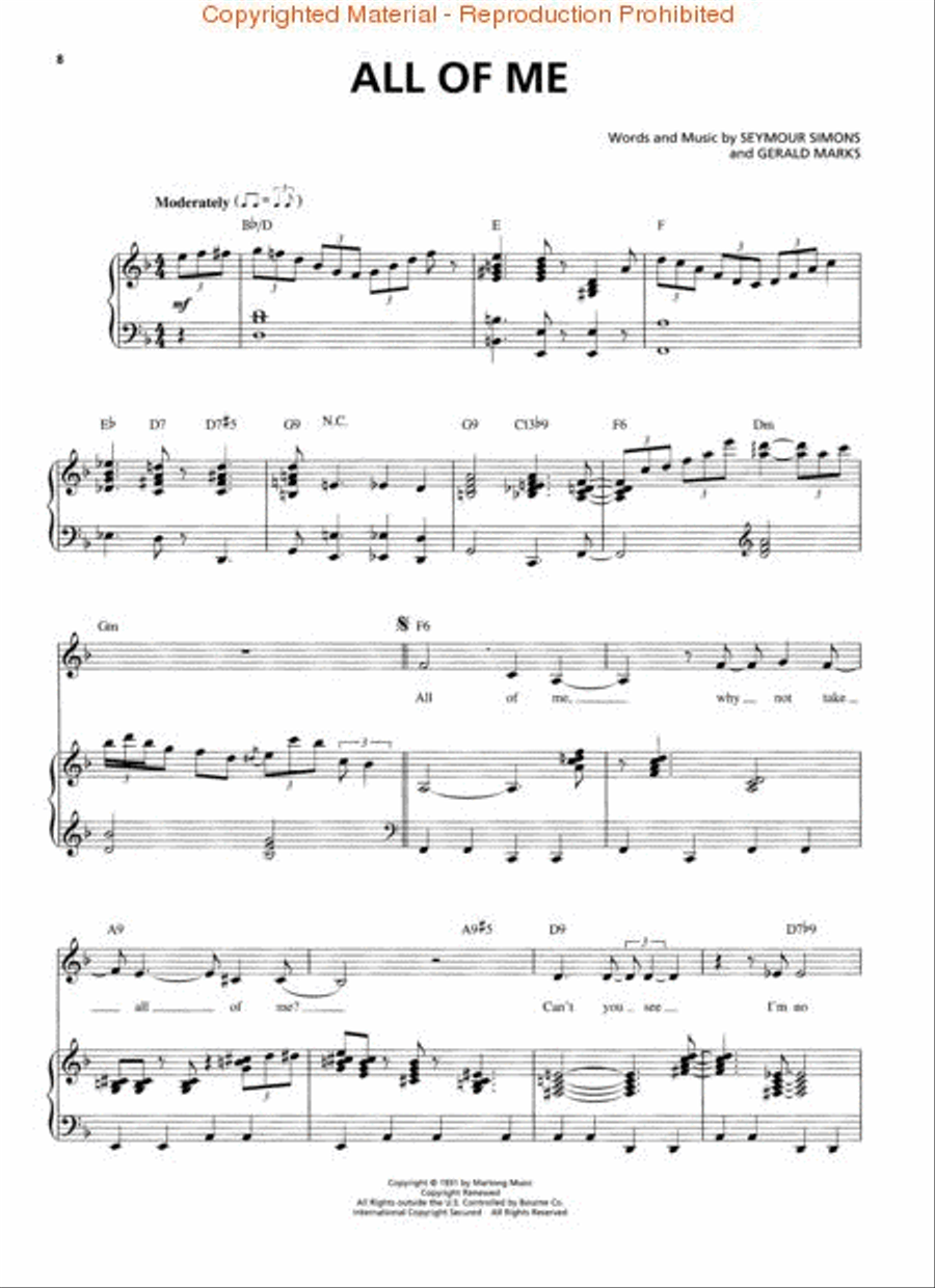 Billie Holiday – Original Keys for Singers Voice scores gallery preview page 2
