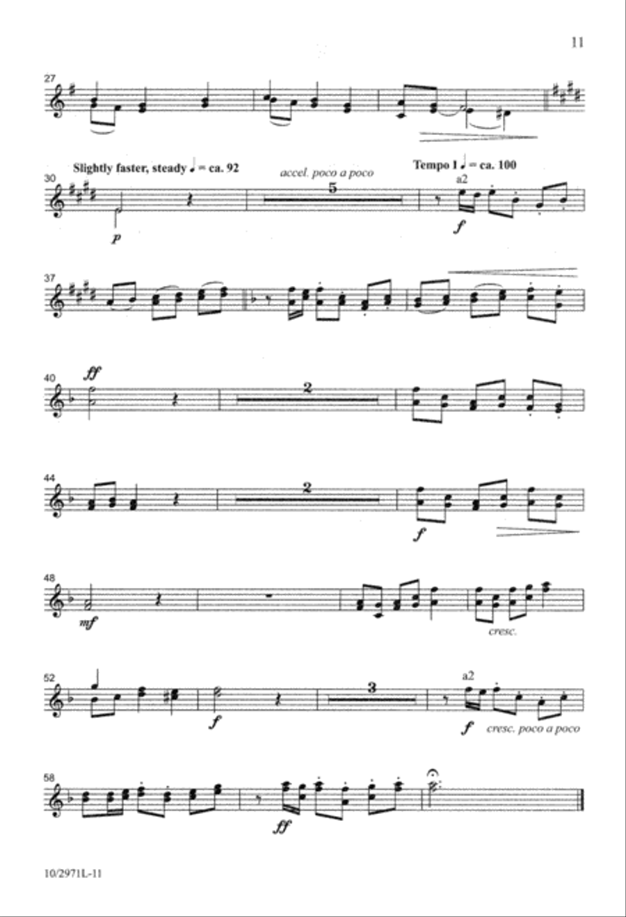 Let Earth Receive Her Risen King 4-Part scores gallery preview page 11