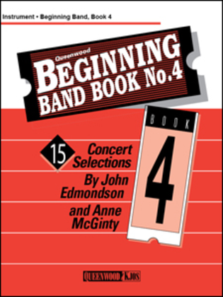 Book cover for Beginning Band Book No. 4 - Bass Clarinet
