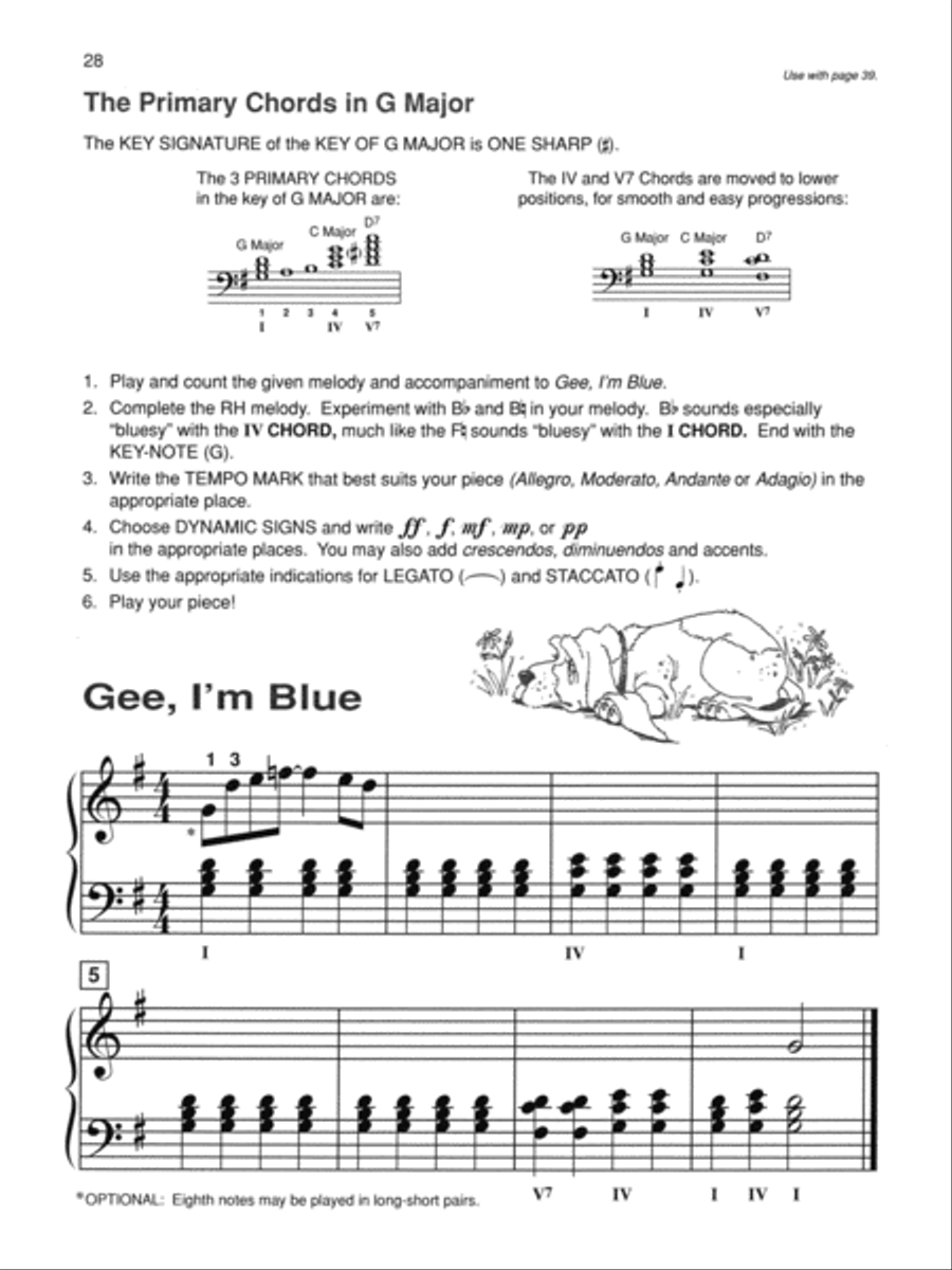 Alfred's Basic Piano Course Composition Book, Level 2 Piano Method scores gallery preview page 3
