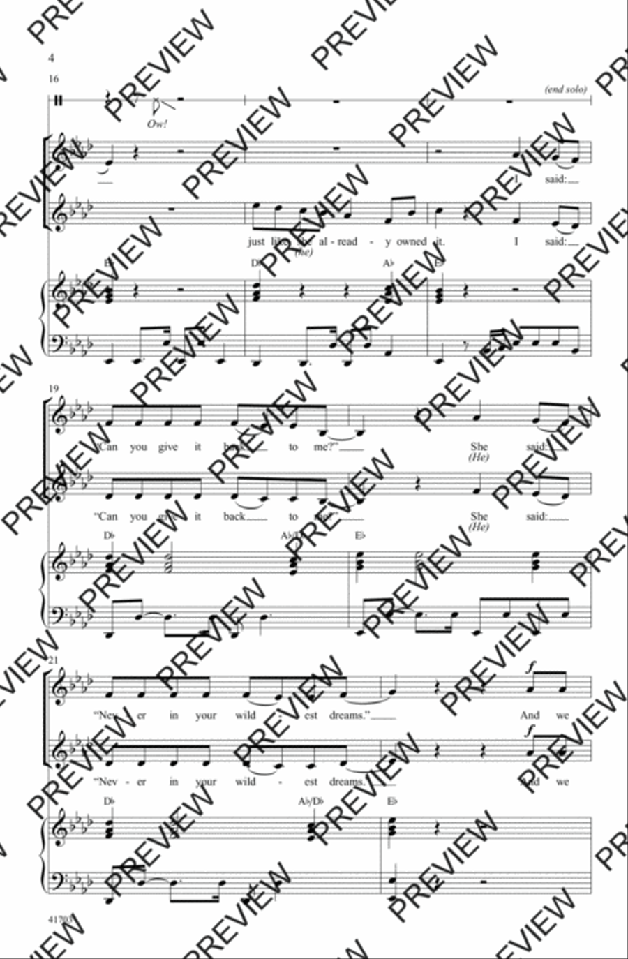 Best Song Ever Best Song Ever 2-Part scores gallery preview page 4