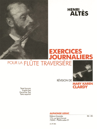 Book cover for Exercices Journaliers Pour La Flute Traversiere ? Revision De Mary Karen Clardy.