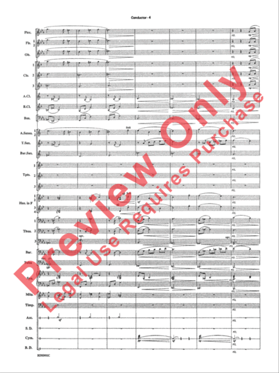 Precious Lord, Take My Hand Concert Band scores gallery preview page 7