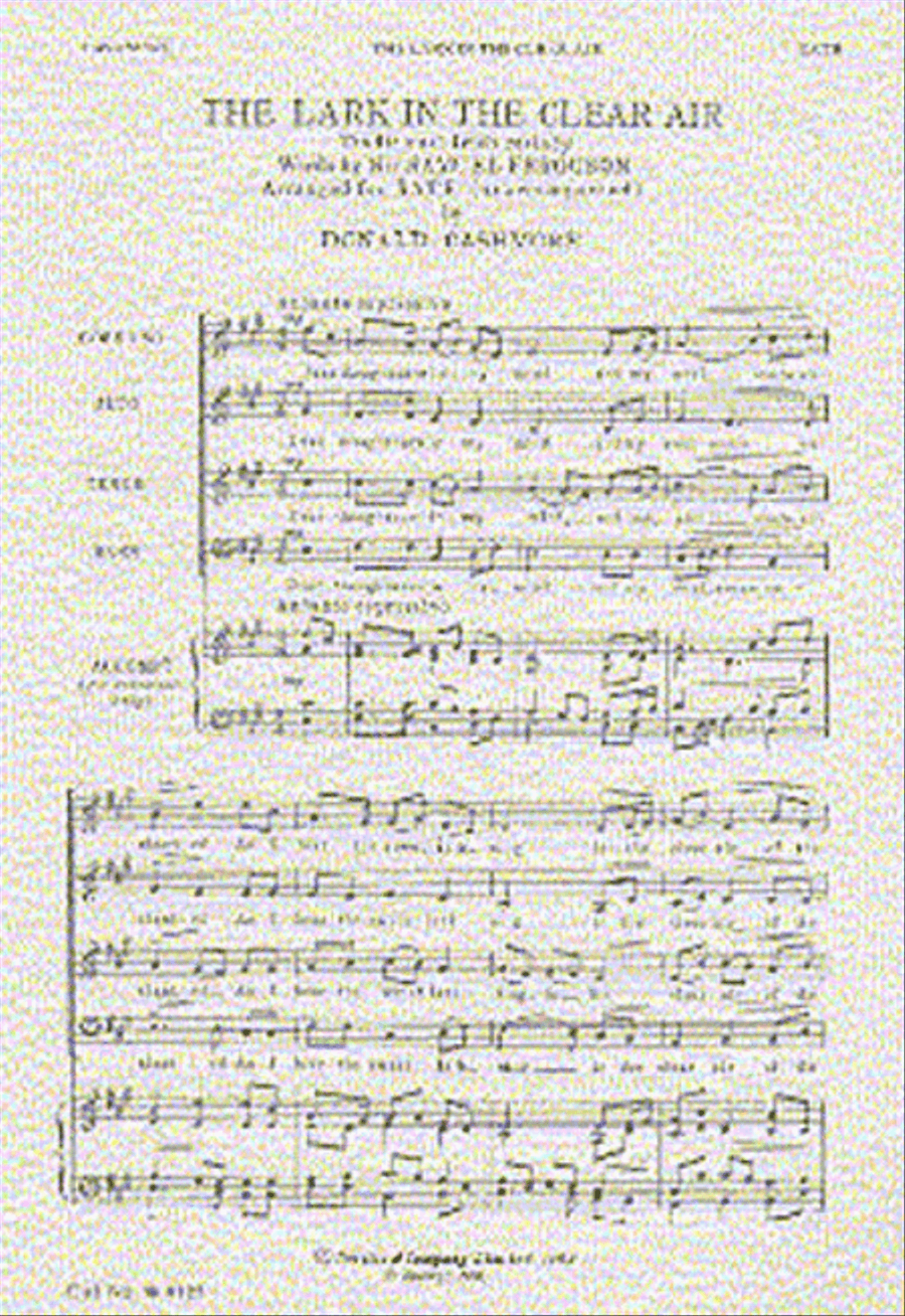 The Lark in the Clear Air 4-Part scores gallery preview page 1