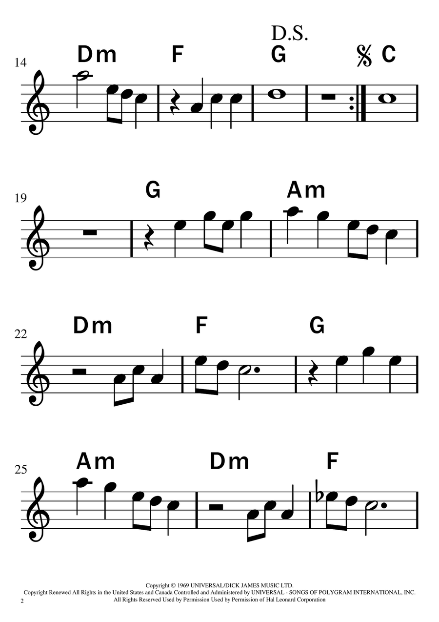 Your Song Piano, Vocal scores gallery preview page 2