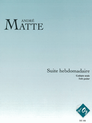 Book cover for Suite hebdomadaire