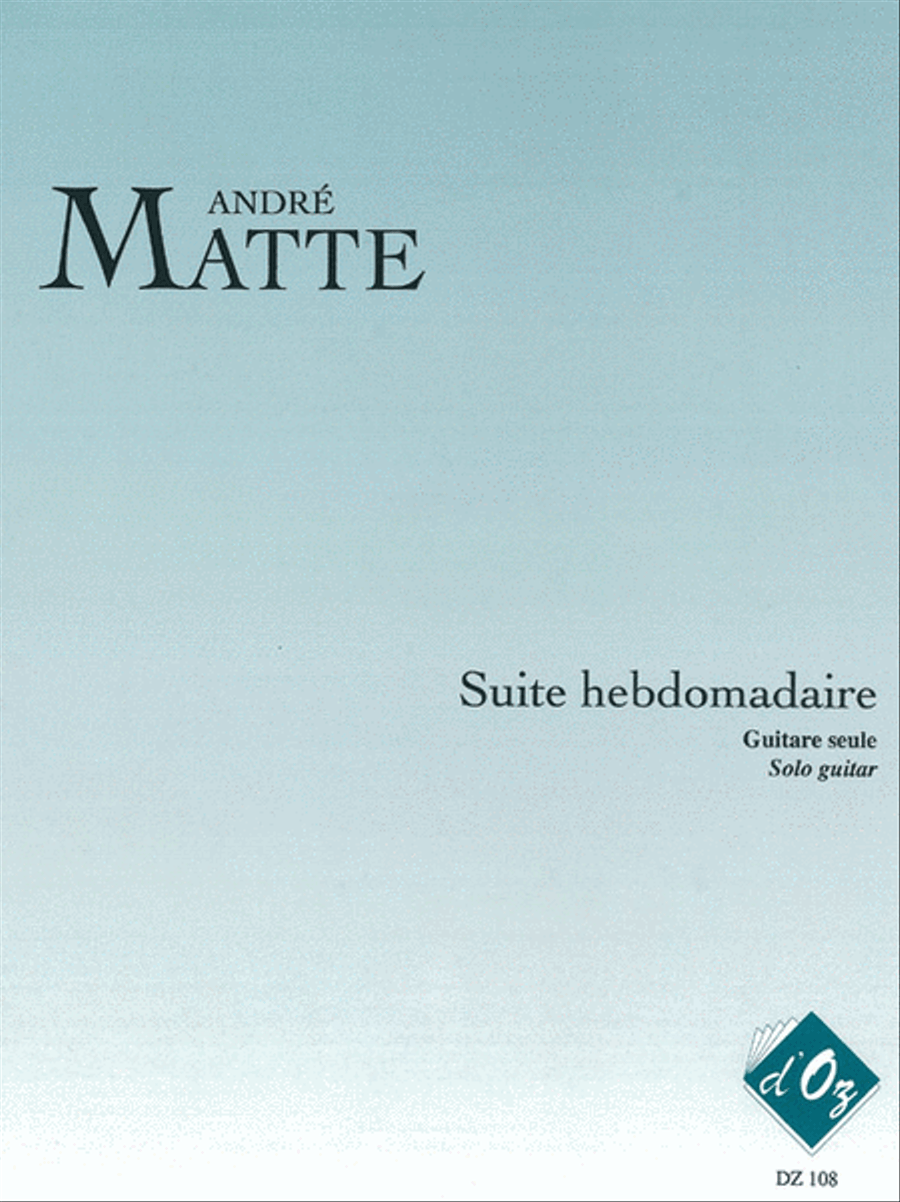 Suite hebdomadaire Suite hebdomadaire Classical Guitar scores gallery preview page 1