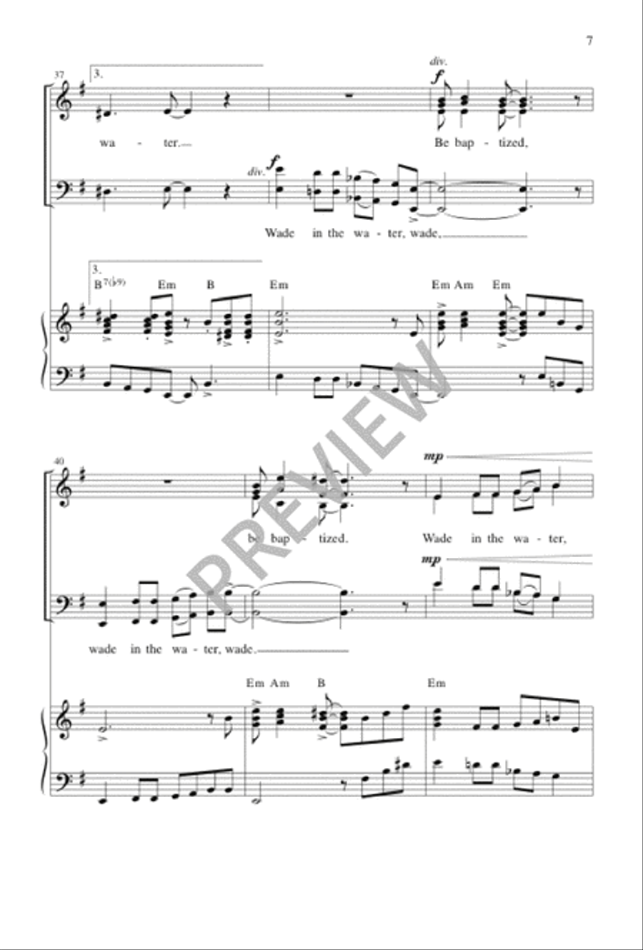 Wade in the Water 4-Part scores gallery preview page 8
