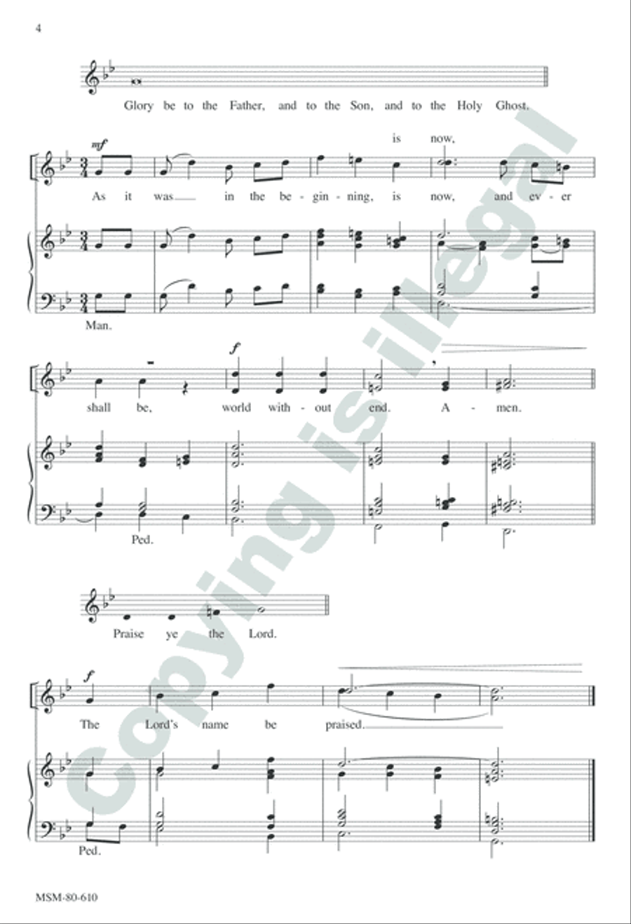 Evensong Unison Choir scores gallery preview page 3