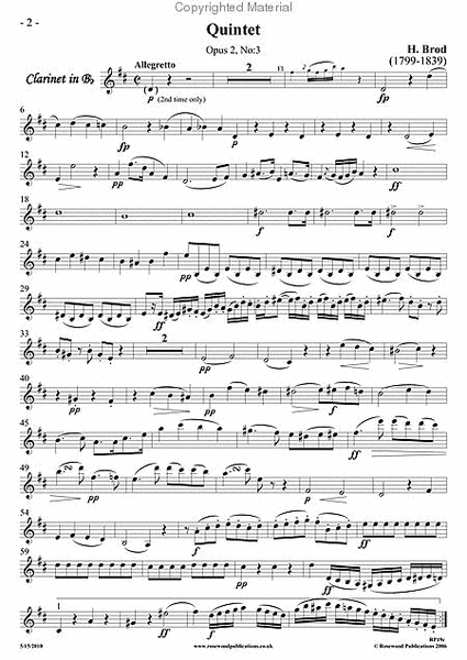Wind Quintet, Op. 2, No. 3 image number null