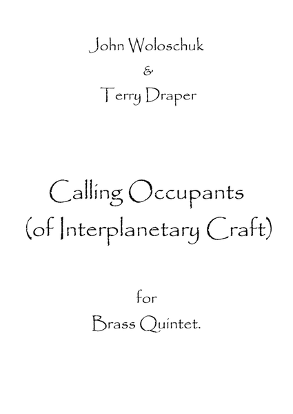 Calling Occupants (of Interplanetary Craft) image number null