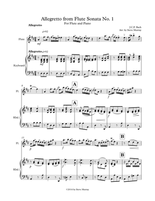 Allegretto From Flute Sonata #1