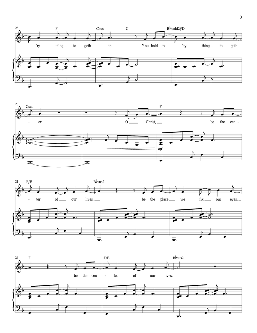 Center Piano, Vocal scores gallery preview page 3