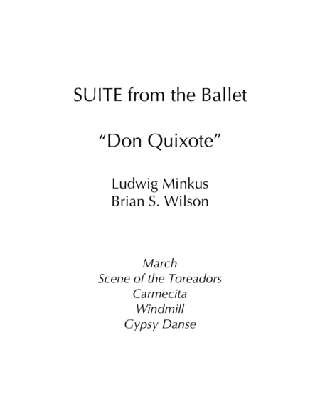 Suite from the Ballet Don Quixote