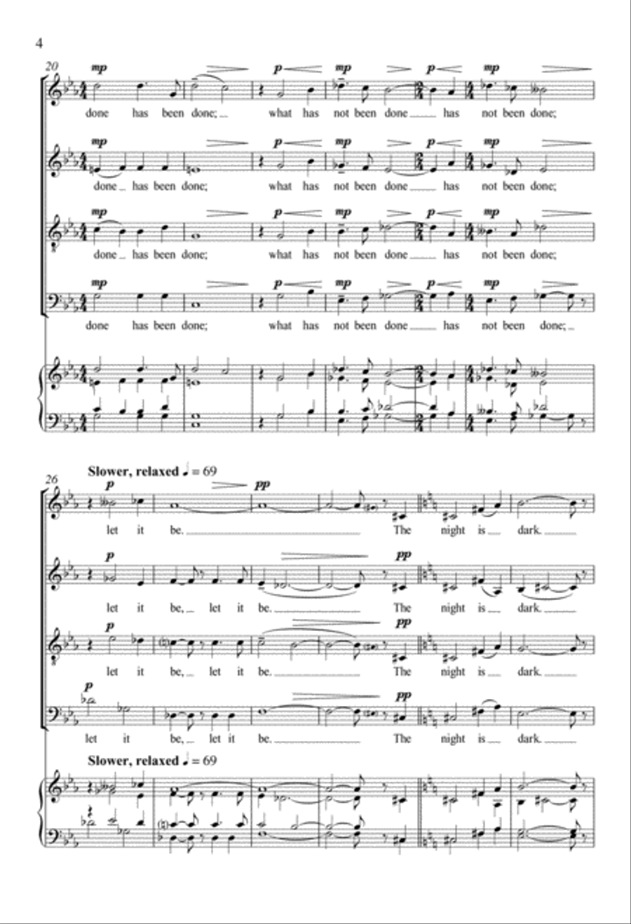 Night Prayer 4-Part scores gallery preview page 4