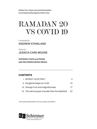 RAMADAN 20 VS COVID 19 (Vocal Score)