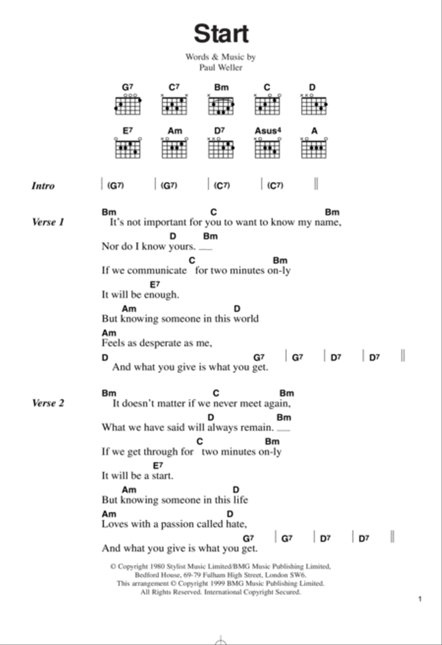 Start! Electric Guitar scores gallery preview page 1