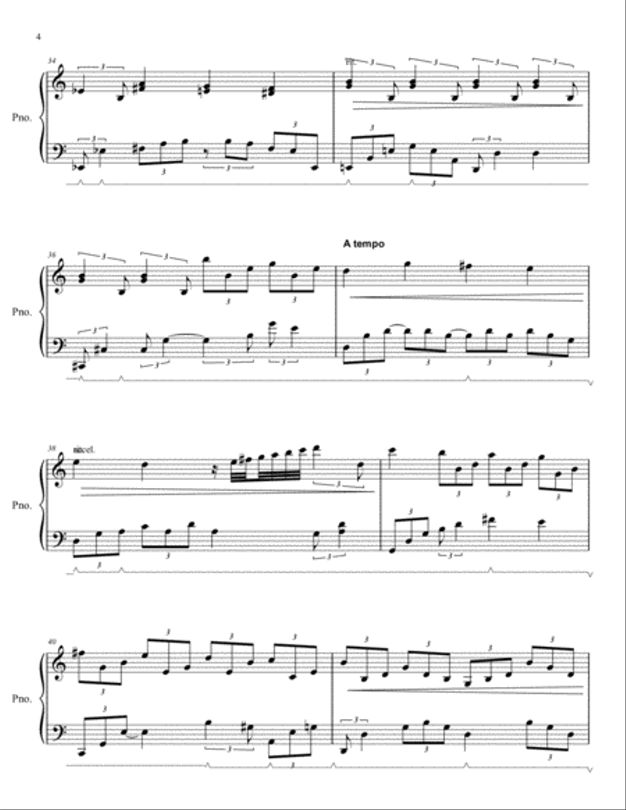 Rhapsody for Piano in Three Movements Piano Solo scores gallery preview page 5